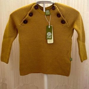 Kids | 100% Merino Wool mustard yellow sweater